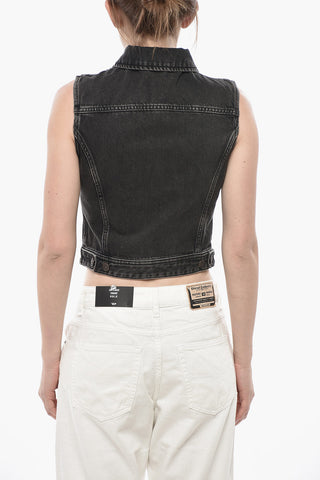 LIBRARY Ärmellose Jeansjacke DE-SLIMMY-SM