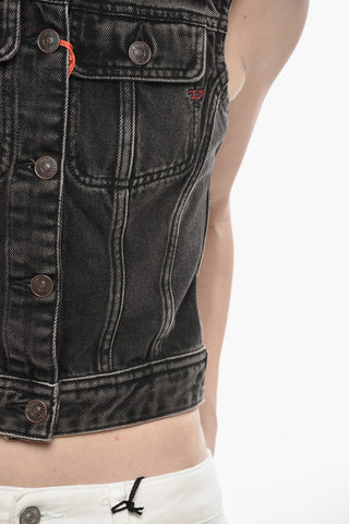 LIBRARY Ärmellose Jeansjacke DE-SLIMMY-SM