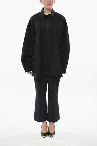 Oversize-Bluse Aus Leichter Baumwolle