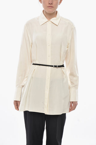 Camicia in Seta con Cintura Slim