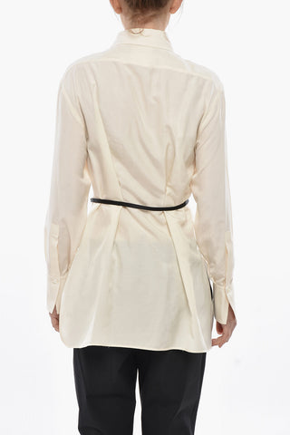 Camicia in Seta con Cintura Slim