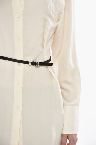 Camicia in Seta con Cintura Slim
