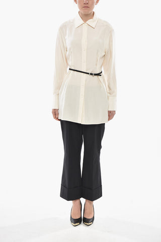 Camicia in Seta con Cintura Slim