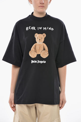 Crewneck Loose-Fit T-Shirt BEAR IN MIND Printed