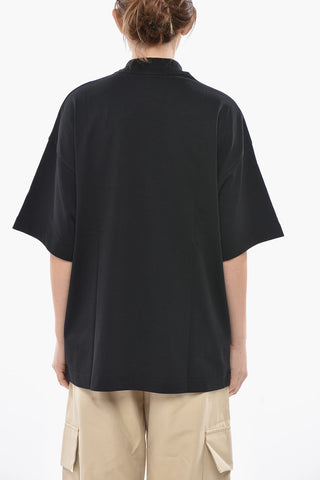 Rundhals-T-Shirt Loose Fit BEAR IN MIND bedruckt