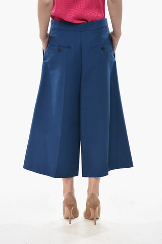 Gaucho-Hose aus Baumwolle mit Leistentaschen