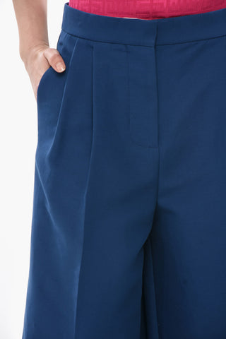 Gaucho-Hose aus Baumwolle mit Leistentaschen