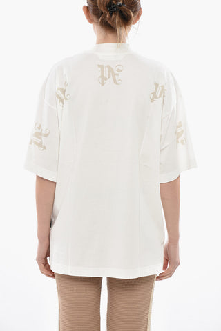 T-Shirt Loose Fit in Cotone con Stampa Monogram