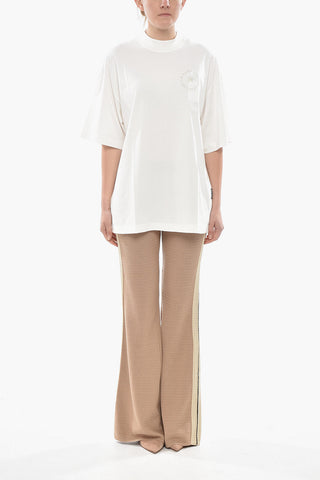 T-Shirt Loose Fit in Cotone con Stampa Monogram