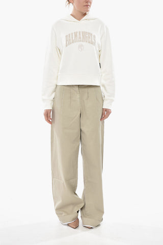Brushed Cotton Hoodie COLLEGE PALM