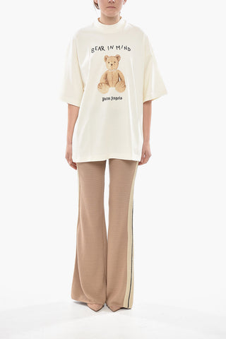 Loose Fit T-Shirt BEAR IN MIND aus Baumwolle mit Print