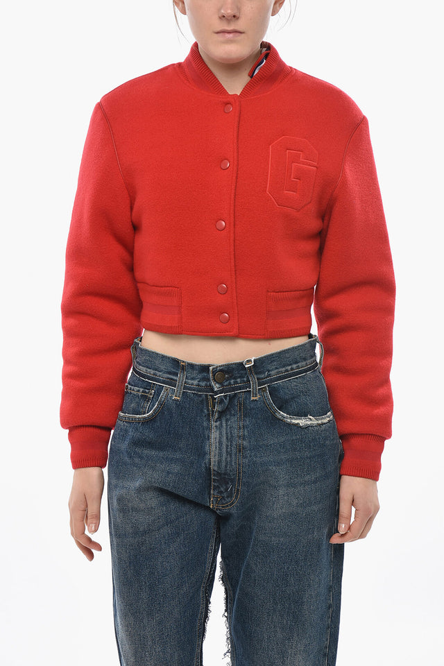 Givenchy – Wool Bomber with Embossed Monogram – Women – Glamood Outlet