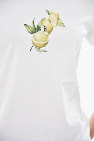 Slim-Fit-T-Shirt LEMONS aus Baumwolle