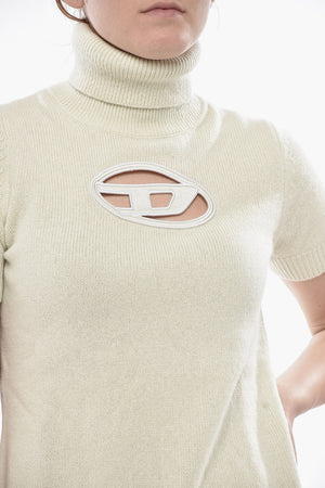 Knit Turtleneck Dress M-ARGARET With Cut-Out Detail