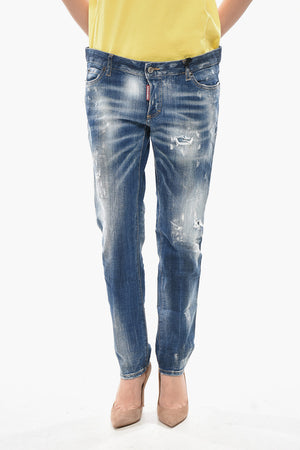 Stretch Denim Jeans JENNIFER Vintage Effect 16cm