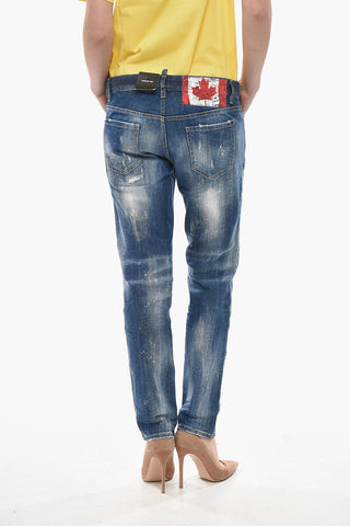 Stretch Denim Jeans JENNIFER Vintage Effect 16cm