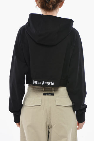 Felpa Hoodie Half Zip CLASSIC LOGO con Banda Elastica Logata