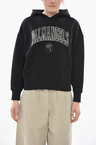 Felpa Hoodie COLLEGE PALM in Cotone Garzato