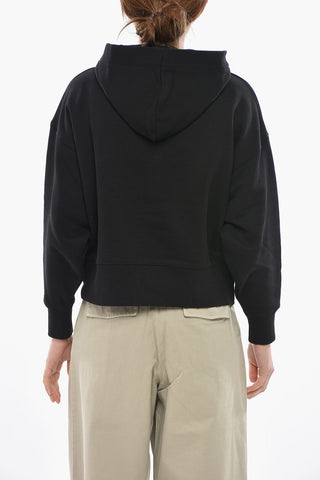 Felpa Hoodie COLLEGE PALM in Cotone Garzato