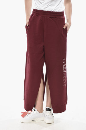 MM6 Cropped-Fit Cotton Joggers With Slits