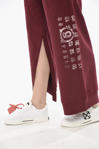 MM6 Joggers Cropped Fit in Cotone con Spacchi