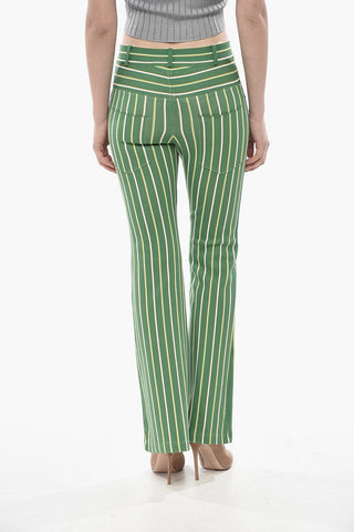 5-Taschen-Hose aus gestreiftem Stretchgewebe VERTICAL