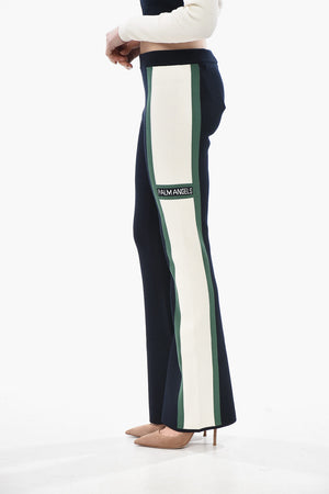 Bootcut-Hose CB RACING aus Strick mit kontrastierenden Seitenstreifen