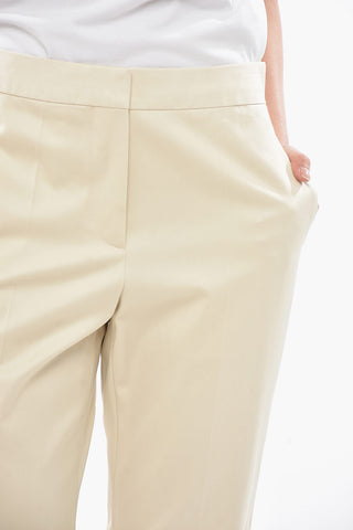 Chino-Hose aus Baumwolle mit verdecktem Verschluss