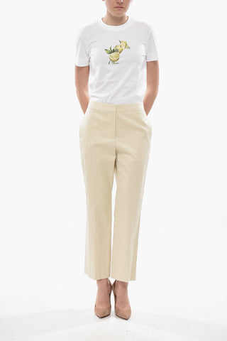 Chino-Hose aus Baumwolle mit verdecktem Verschluss
