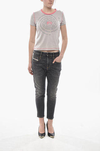 Crewneck T-Shirt T-UNCUTIE-LONG-L3 Printed