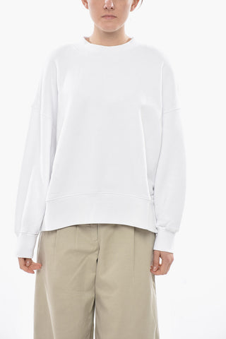 Rundhals-Sweatshirt CLASSIC LOGO aus gebürsteter Baumwolle