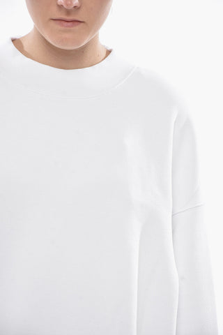 Rundhals-Sweatshirt CLASSIC LOGO aus gebürsteter Baumwolle