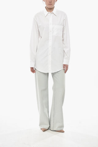 MM4 Popeline-Bluse mit Brusttasche