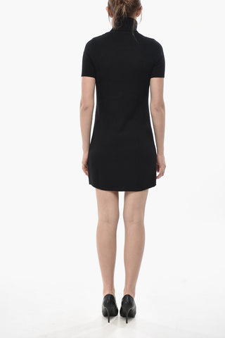 Kleid M-ARGARET-DRS aus Schurwolle und Kaschmir mit Cut-Out-Logo