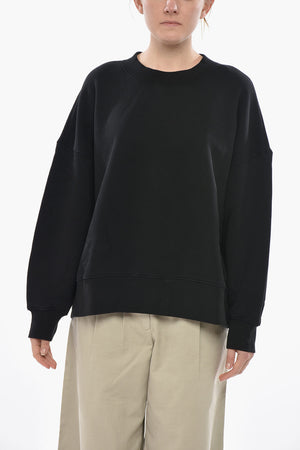 Brushed Cotton Crewneck Sweatshirt CLASSIC LOGO