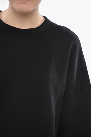 Brushed Cotton Crewneck Sweatshirt CLASSIC LOGO