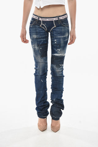 Straight-Leg Jeans SHARPEI with Logo Band 16cm