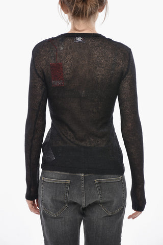 Semi-Transparenter Cardigan M-ARINA mit V-Ausschnitt