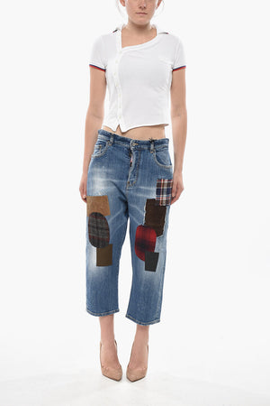 Wide-Leg Jeans KAWAII with 20cm Patchwork Details
