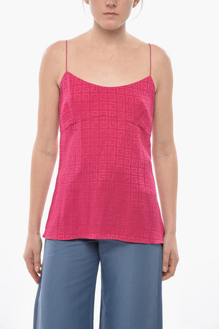 Silk Jacquard Slip Top