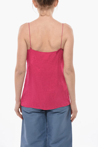 Silk Jacquard Slip Top