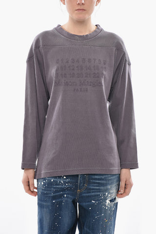 MM1 Crewneck Sweatshirt With Front Embroidery