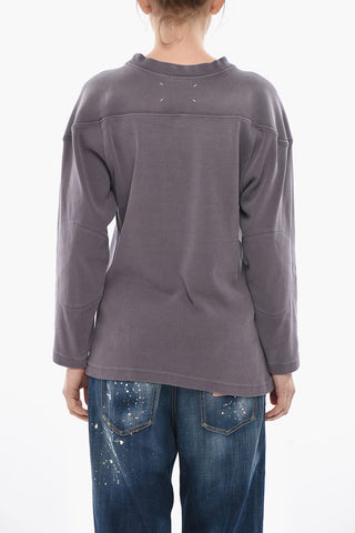 MM1 Crewneck Sweatshirt With Front Embroidery