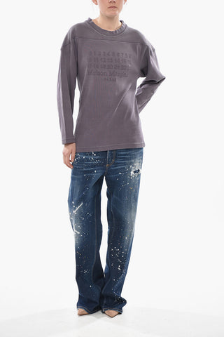 MM1 Crewneck Sweatshirt With Front Embroidery