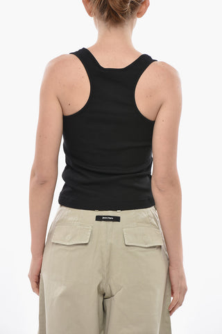 Cotton-Blend Ribbed Tank Top CLASSIC LOGO