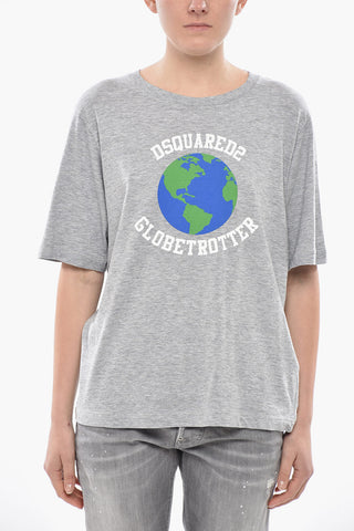 Rundhals-T-Shirt EASY FIT mit Print