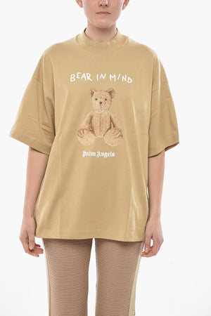 Cotton Loose-Fit T-Shirt BEAR IN MIND with Print