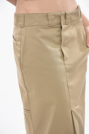 MM1 Cotton-Blend Midi Skirt With Darts