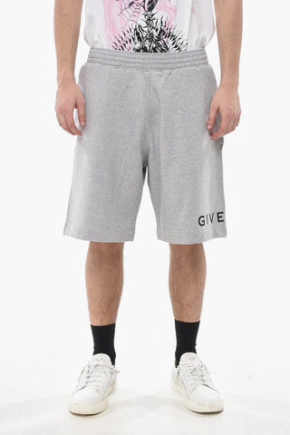 Einfarbige Fleece-Shorts