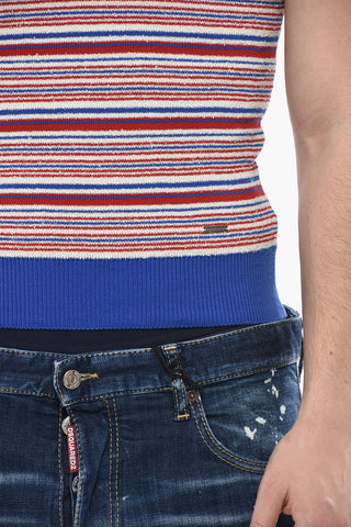 Tank Top a Righe in Maglia